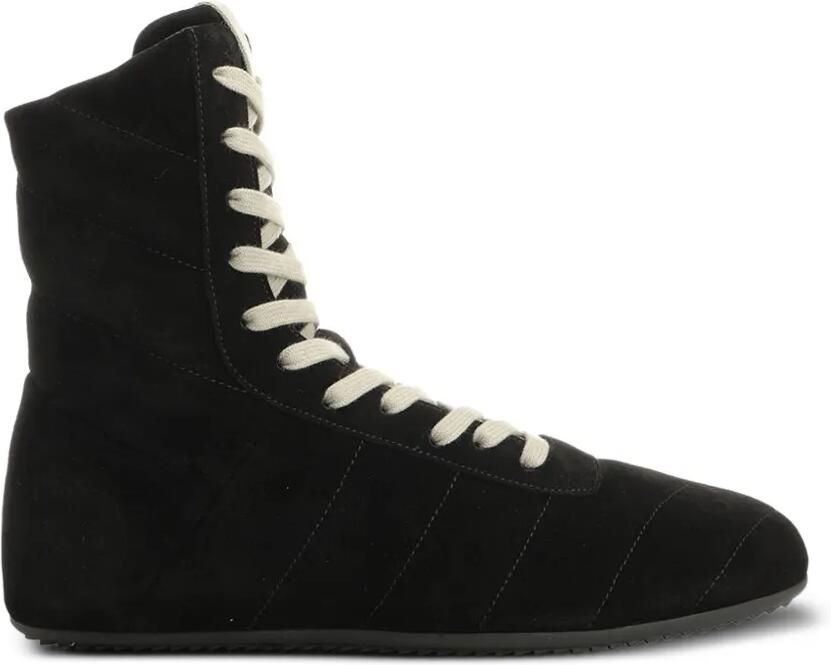 Rick Owens High-top sneakers met chevron-streep Zwart