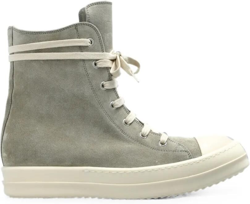 Rick Owens High-top suède sneakers Grijs