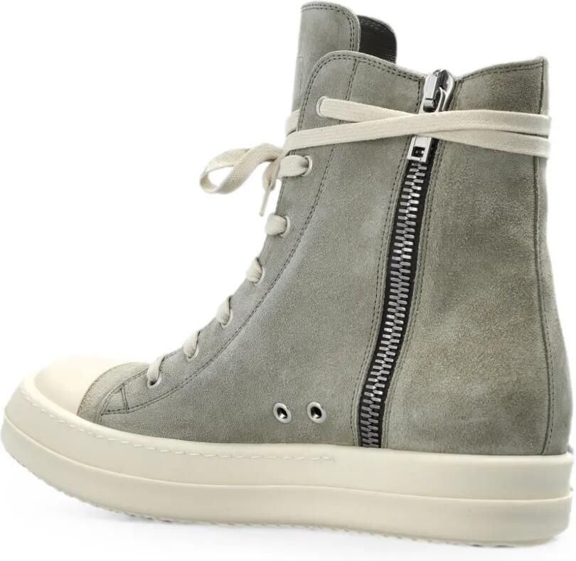 Rick Owens High-top suède sneakers Grijs - Foto 3