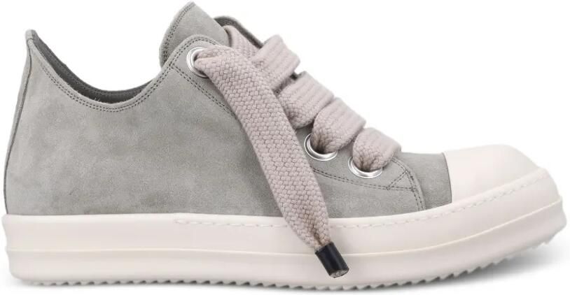 Rick Owens Jumbo Lace Low Sneaks suède sneakers Grijs
