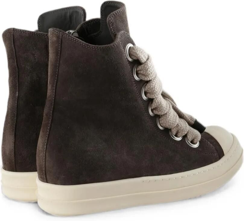 Rick Owens Jumbolace high-top sneakers met jumbokant Bruin - Foto 2