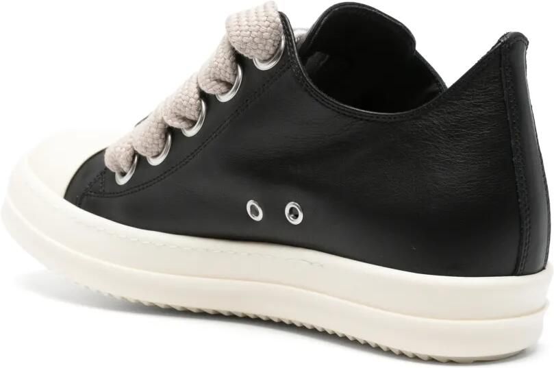 Rick Owens Jumbolace Low leren sneakers Zwart - Foto 2