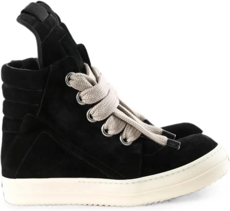 Rick Owens Jumbolaced Geobasket high-top sneakers Zwart