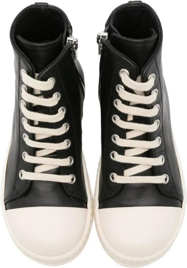 Rick Owens Kids high-top leather sneakers Zwart - Foto 2