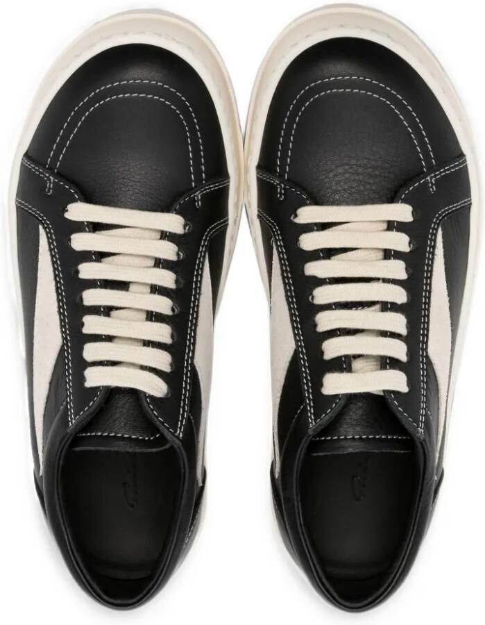 Rick Owens Kids leather lace-up sneakers Zwart - Foto 2