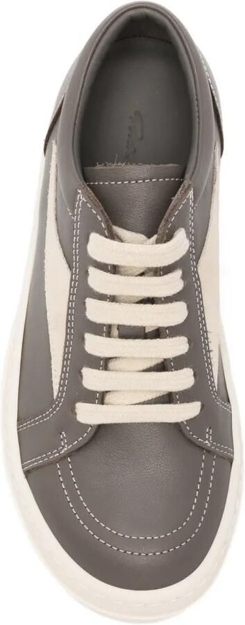 Rick Owens Kids Leren sneakers met contrasterend vlak Bruin - Foto 3