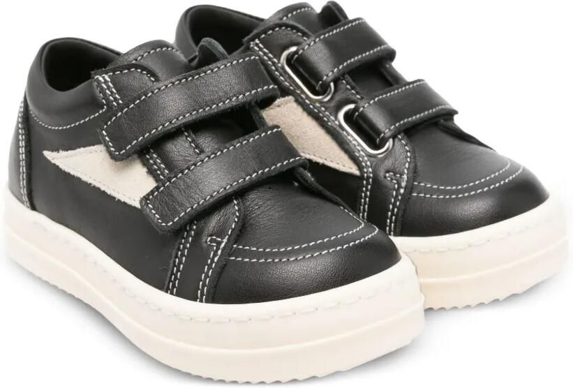 Rick Owens Kids touch-strap leather sneakers Zwart - Foto 2
