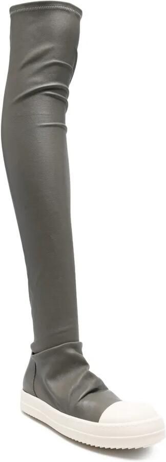 Rick Owens Knielaarzen Grijs - Foto 2