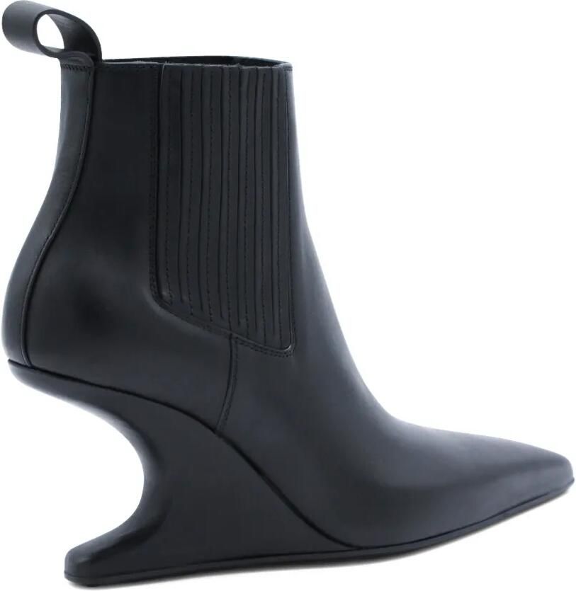 Rick Owens Laarzen met bewerkte hak en lus Zwart - Foto 2