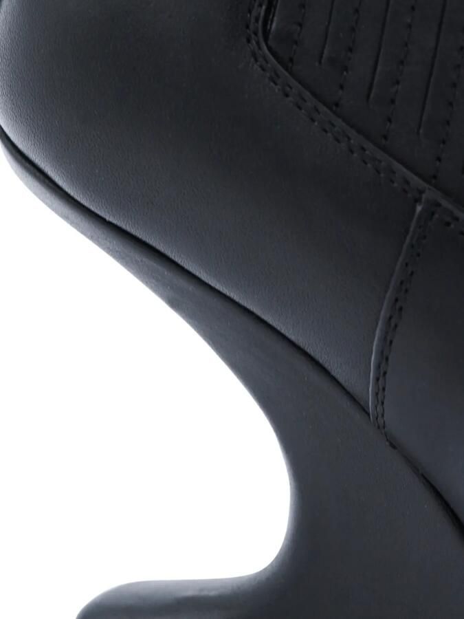 Rick Owens Laarzen met bewerkte hak en lus Zwart - Foto 3