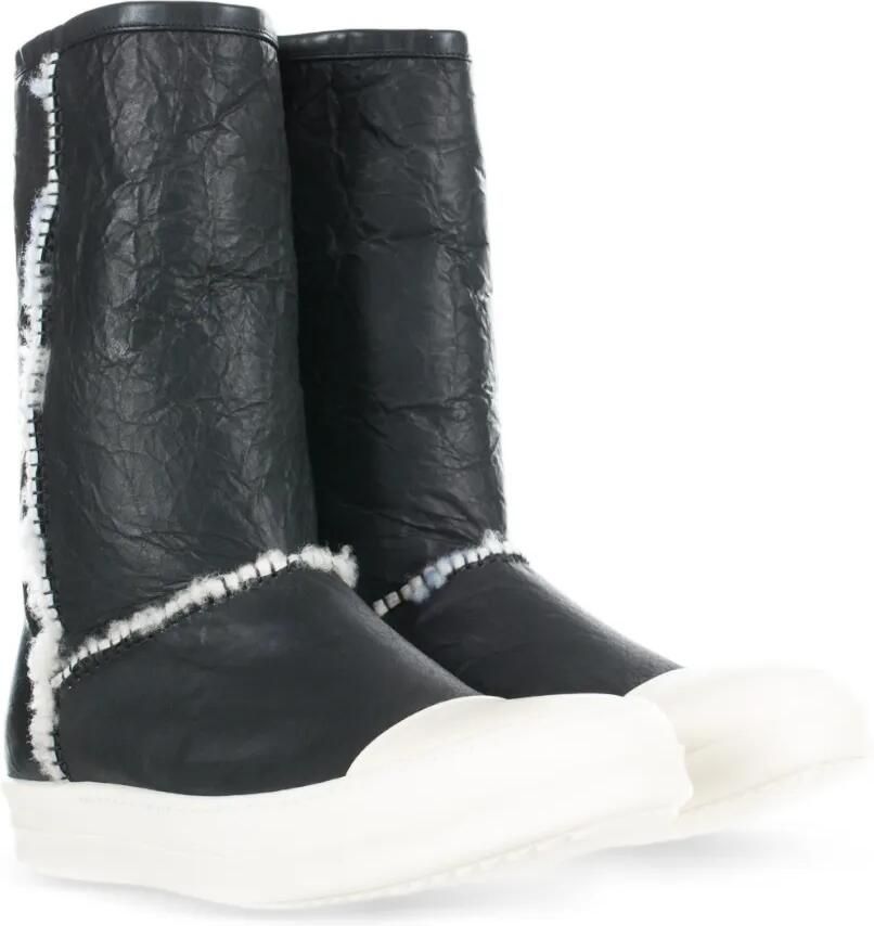 Rick Owens Lammy enkellaarzen Zwart