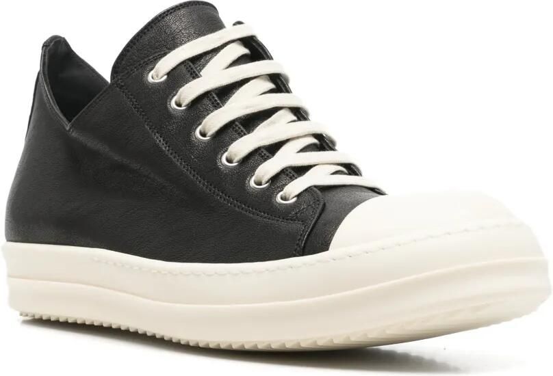 Rick Owens leather sneakers Zwart - Foto 3