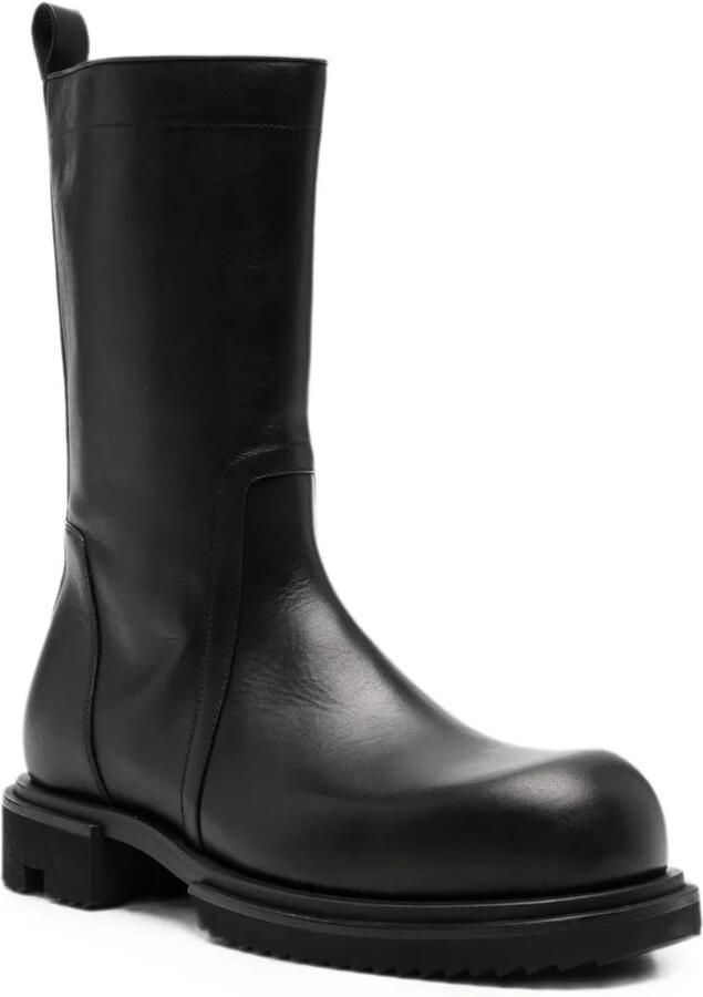 Rick Owens Leren laarzen Zwart - Foto 2