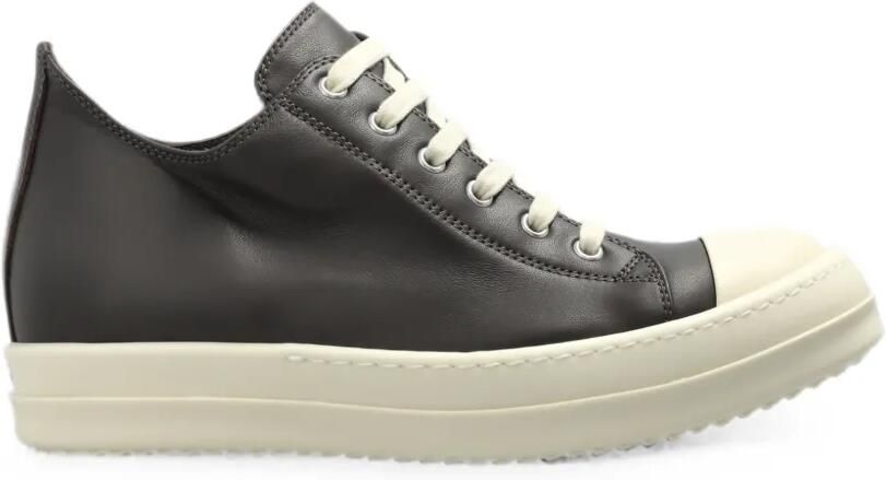 Rick Owens Low leren sneakers Bruin