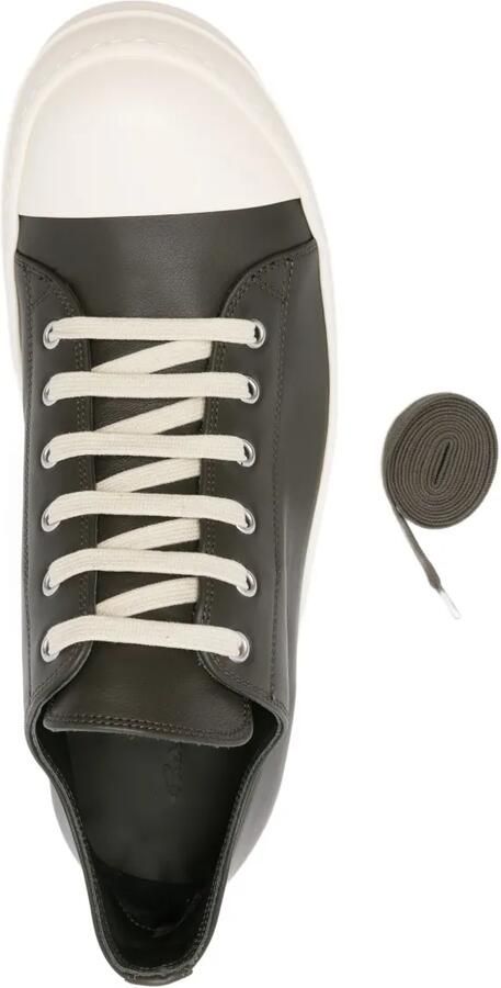 Rick Owens Low Sneaks sneakers Groen - Foto 3