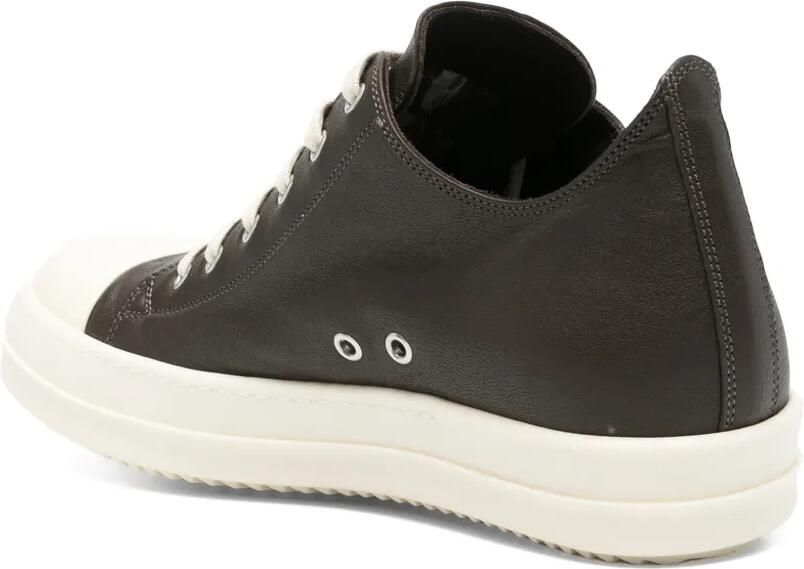 Rick Owens Low-top leren sneakers Bruin