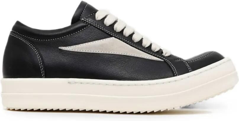 Rick Owens Low-top sneakers met contrasterende stiksels Zwart