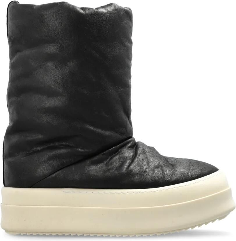 Rick Owens Mega Bumper Lunar leren enkellaarzen Zwart
