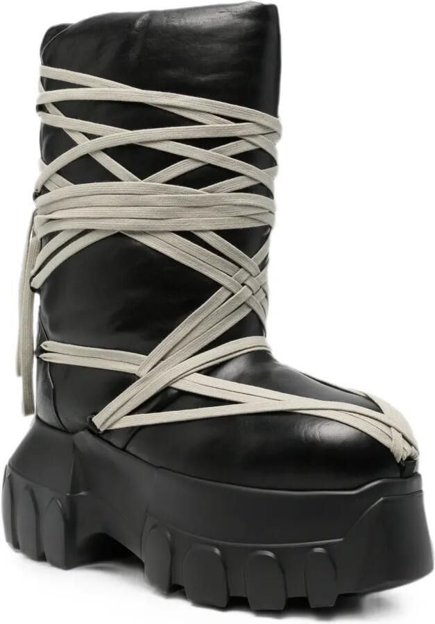 Rick Owens Mega Bumper veterlaarzen Zwart - Foto 2