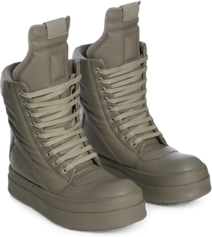 Rick Owens Mega Geobasket leren high-top sneakers Grijs - Foto 3