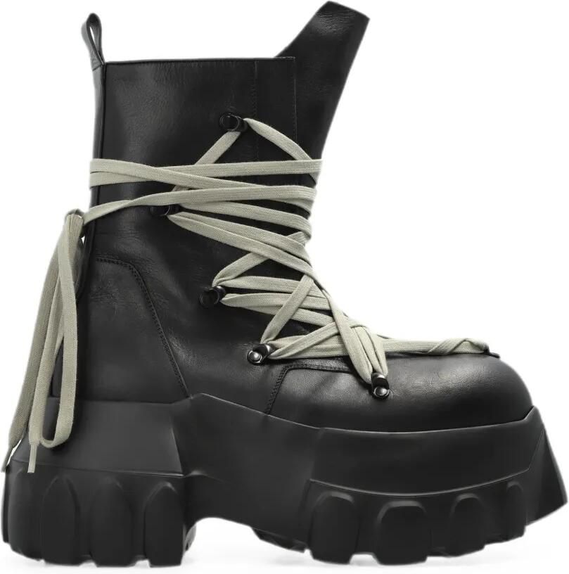 Rick Owens Megalace Mega Tractor laarzen Zwart