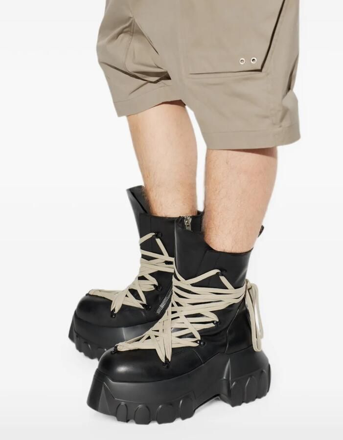 Rick Owens Megalace Mega Tractor laarzen Zwart - Foto 4