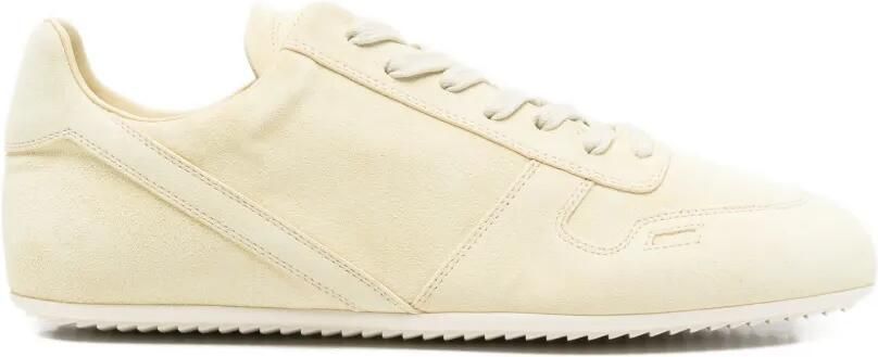 Rick Owens Minimal leren sneakers Geel