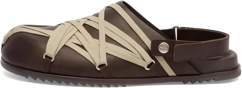 Rick Owens Muiltjes met kant Bruin