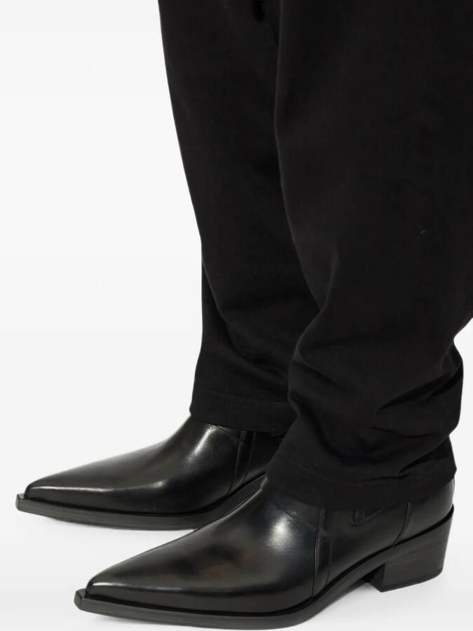 Rick Owens Pointed Silver enkellaarzen Zwart - Foto 4