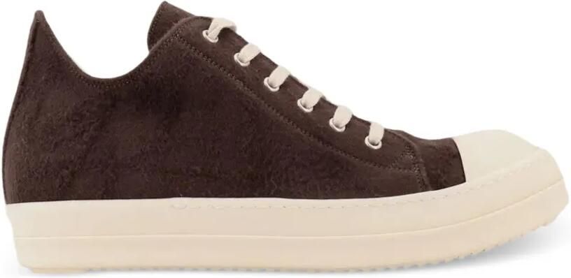 Rick Owens Ramones geborstelde sneakers Bruin