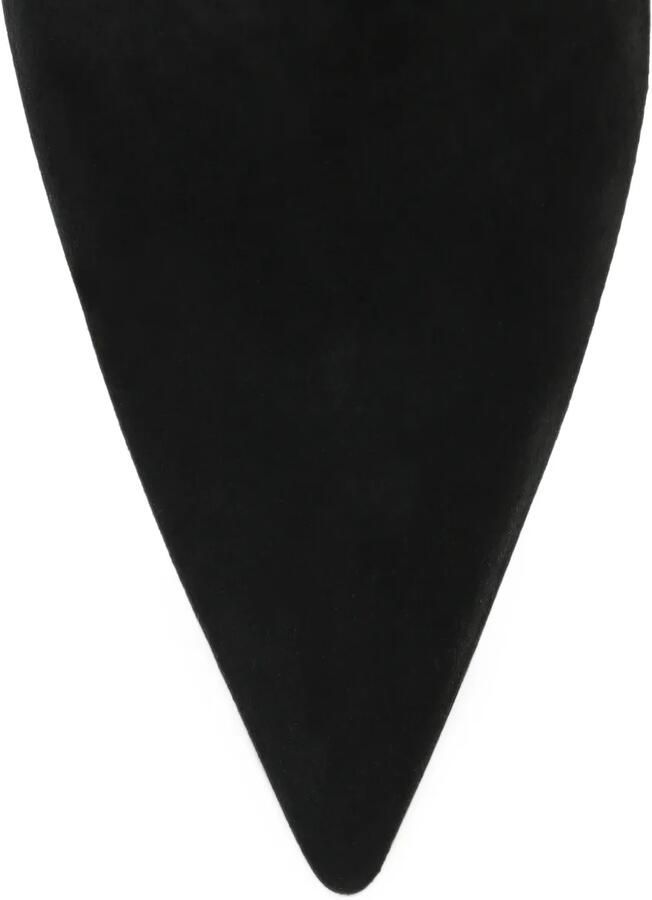 Rick Owens sculptural-wedge suede boots Zwart - Foto 2