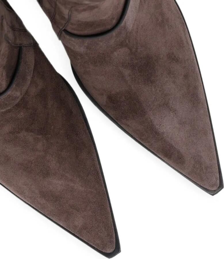 Rick Owens Sharp Wedge enkellaarzen Bruin - Foto 3