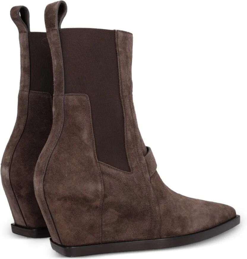 Rick Owens Sharp Wedge enkellaarzen Bruin - Foto 2