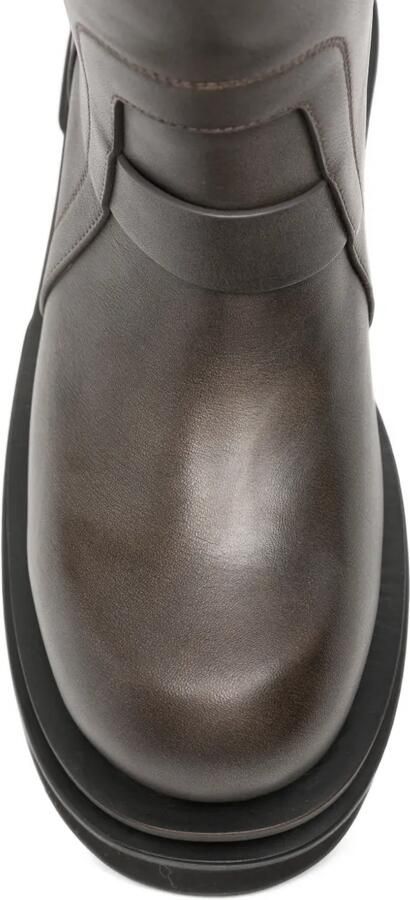 Rick Owens stud-embellished platform boots Bruin - Foto 4