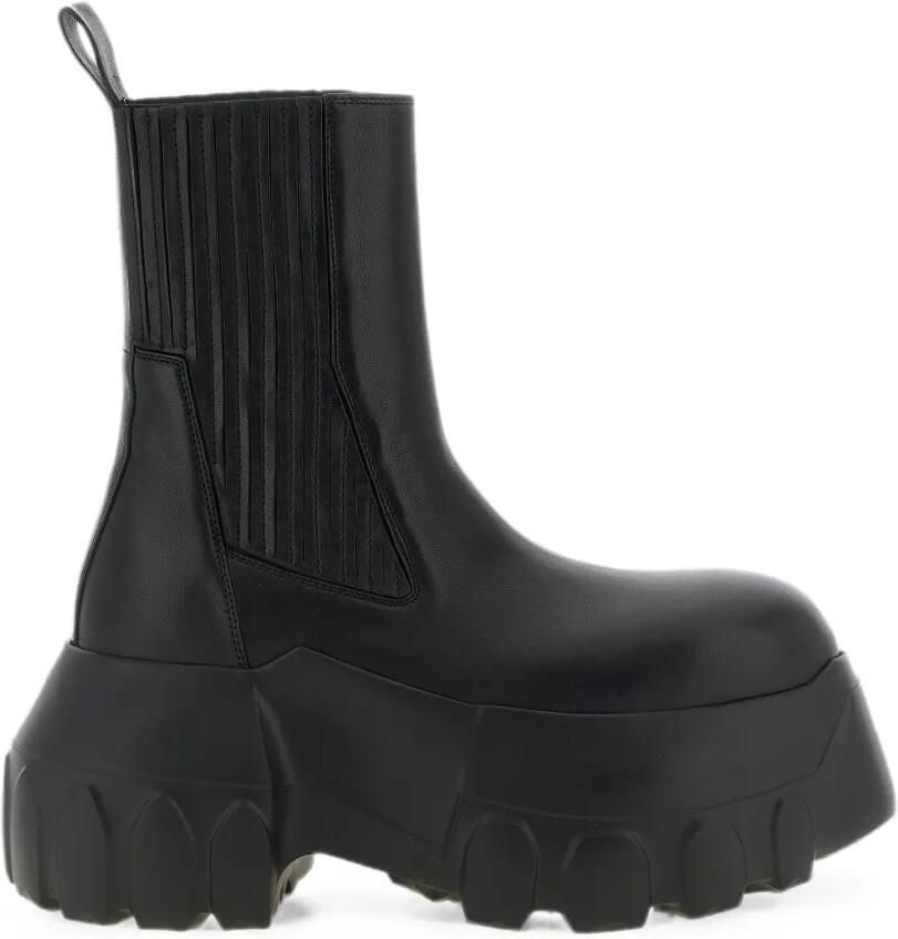 Rick Owens Tower Beatle Mega Tractor enkellaarzen Zwart