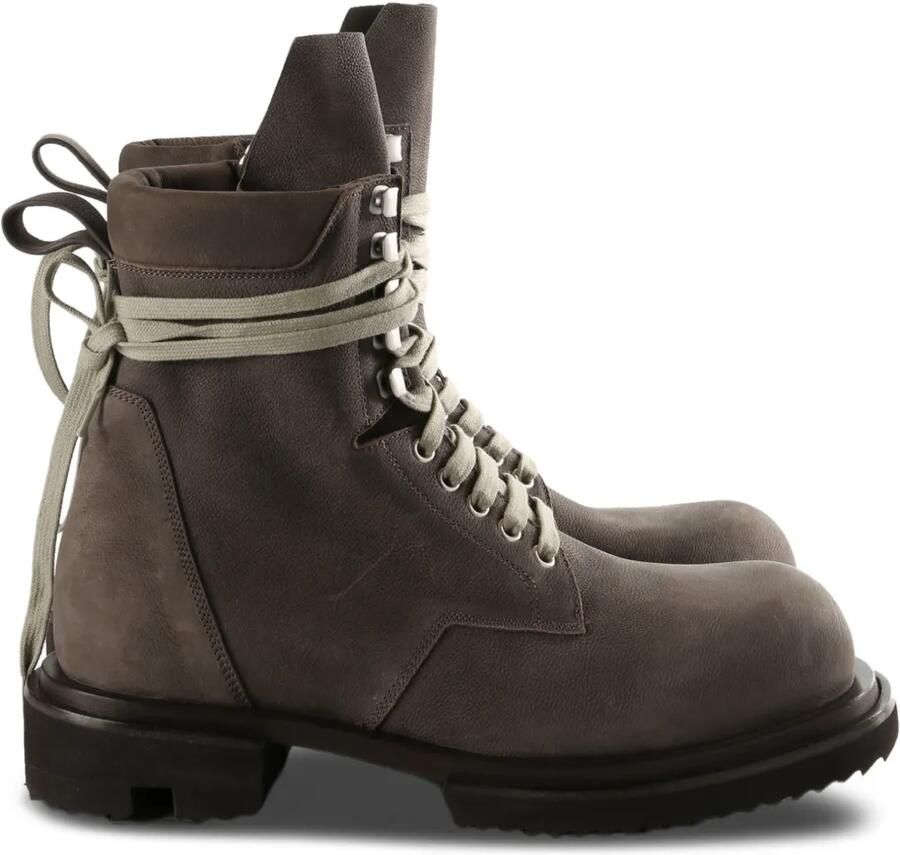 Rick Owens Veterlaarzen met rits Grijs
