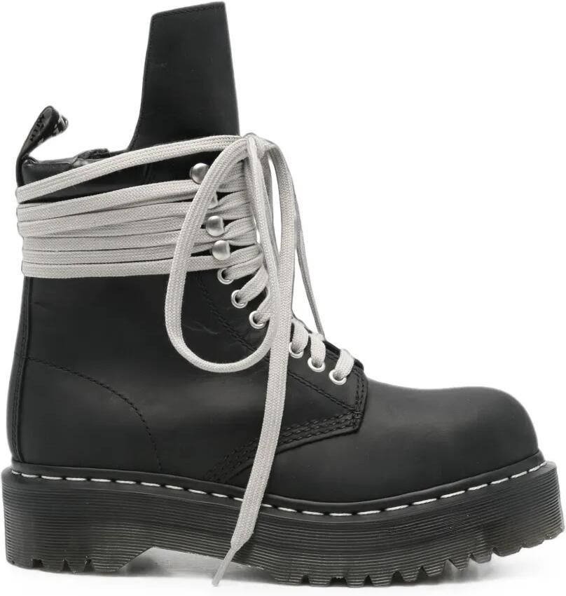 Rick Owens x Dr. Martens Quad Sole laarzen met stalen neus Zwart