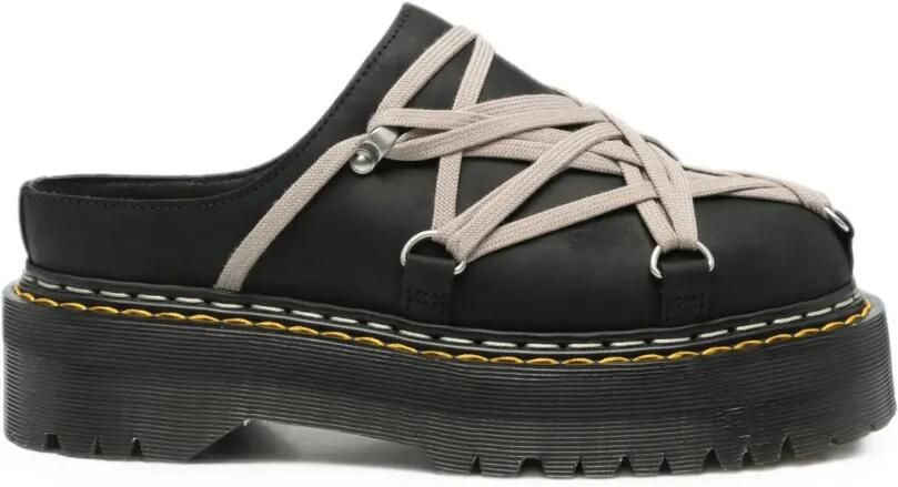 Rick Owens x Dr. Martens Quad Sole Megalace slip-on sneakers Zwart
