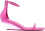 Rick Owens Sandalen met bewerkte hak Roze - Thumbnail 1