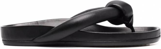 Rick Owens Sandalen met geknoopt detail Zwart