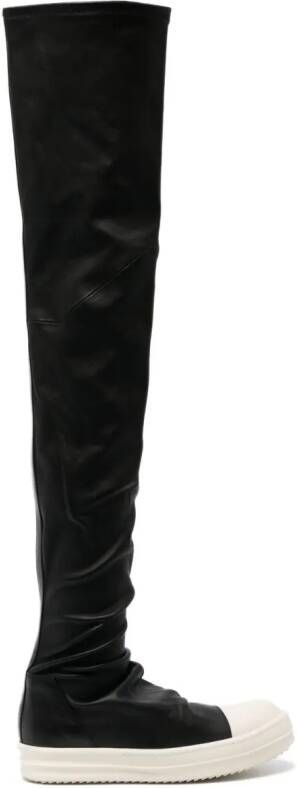 Rick Owens Stocking overknee laarzen Zwart