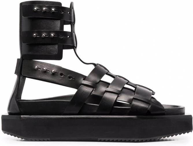 Rick Owens Turbo Cyclop sandalen met plateauzool Zwart