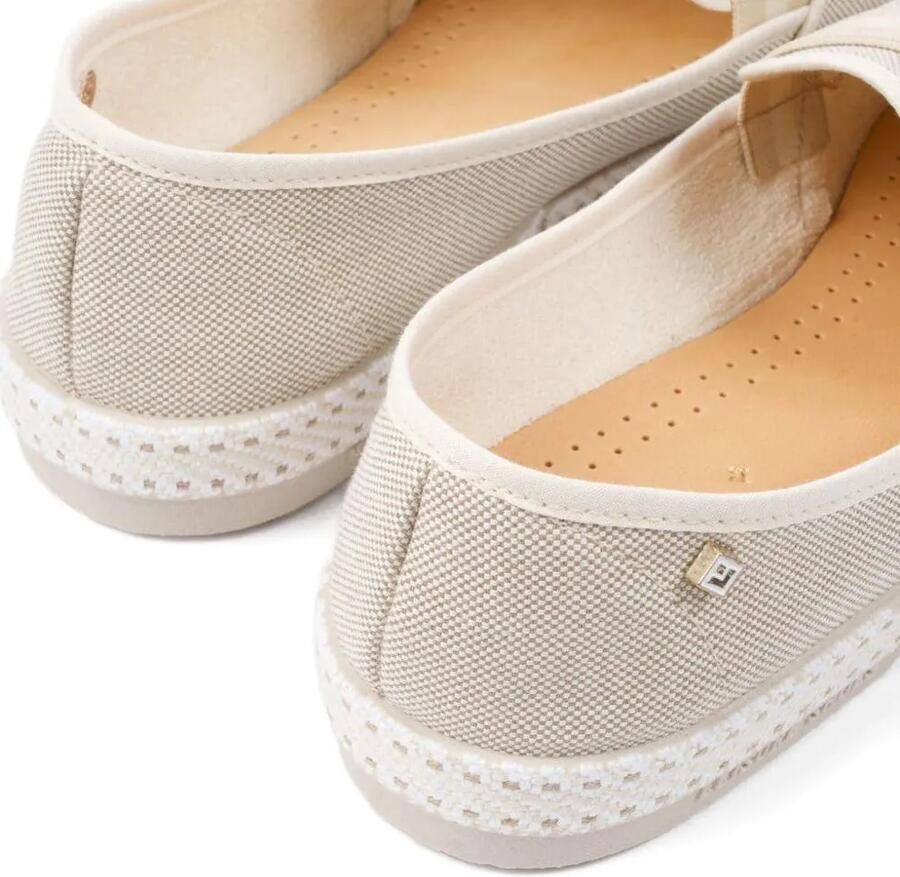Riviera Loafers met gestreept detail Beige - Foto 2