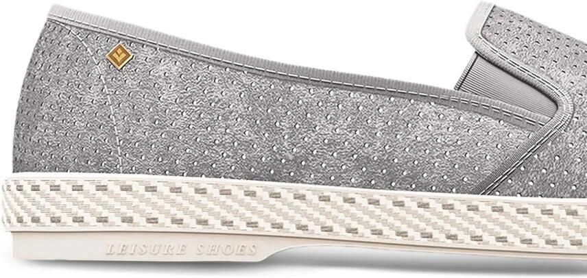 Riviera perforated suede loafers Grijs - Foto 2