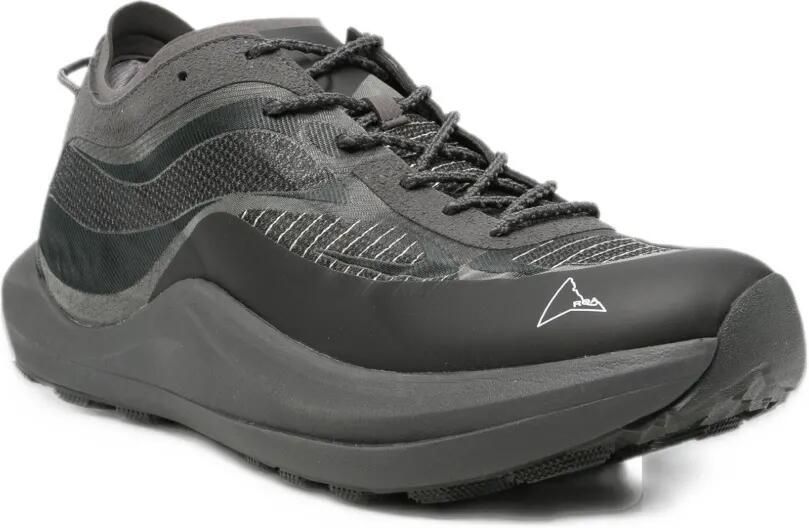 ROA panelled lace-up sneakers Grijs - Foto 2
