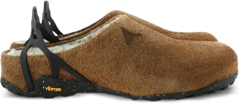 ROA Slip-on muiltjes met Vibram-zool Bruin