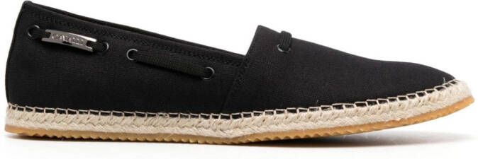 Roberto Cavalli Espadrilles met logoplakkaat Zwart