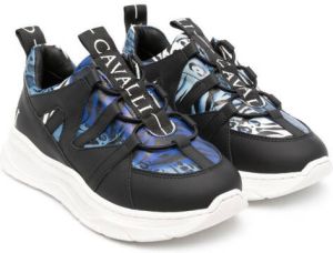 Roberto Cavalli Junior Sneakers met dierenprint Zwart