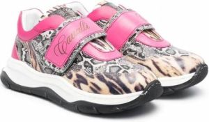 Roberto Cavalli Junior Sneakers met dierenprint Roze