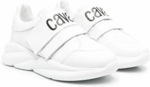 Roberto Cavalli Junior Sneakers met logoprint Wit